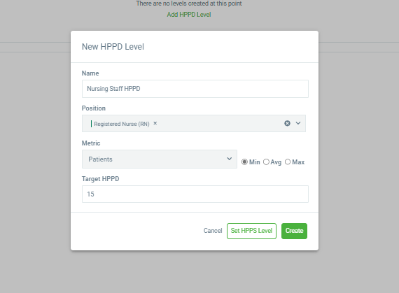 Humanity Schedule Demand Scheduler HPPD New HPPD Level