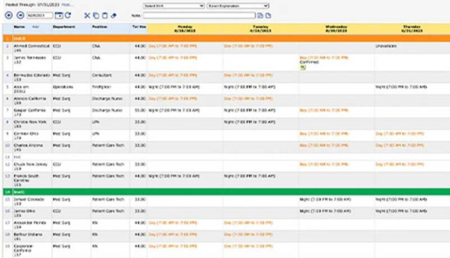 ScheduleAnywhere Feature Spreadsheet