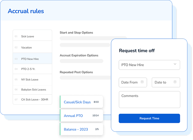 TimeClock Plus Leave and accrual management