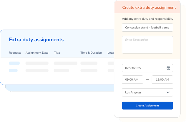 TimeClock Plus Staffing Extra Duty Assignments