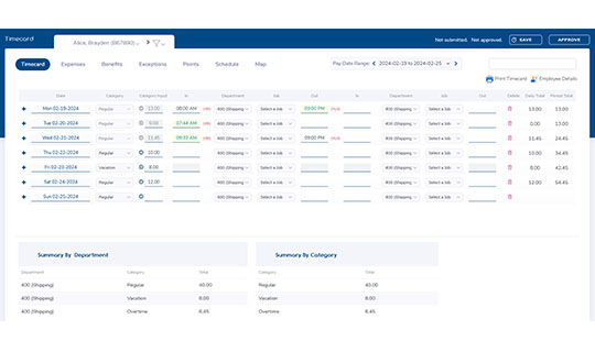 TimeCo Features TimeAttendance OnlineTimesheets 1