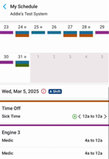 Aladtec Employee Experience My Schedule Details 1