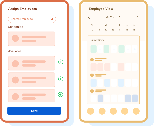 Humanity Schedule - Manager mobile - shift management