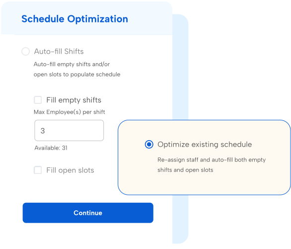 Humanity - Schedule Optimization