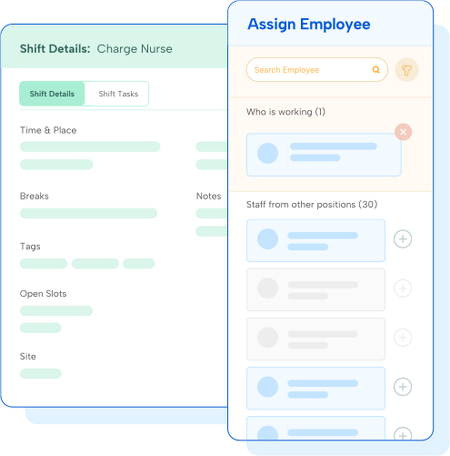 Humanity Schedule - Shift assignments with conflicts
