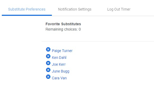 InstaSub Feature FavoritesList