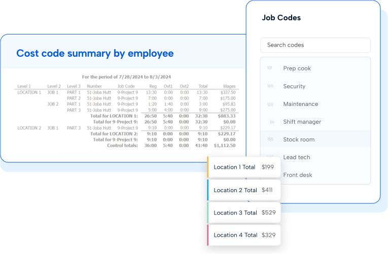 TimeClock Plus Labor tracking and job costing