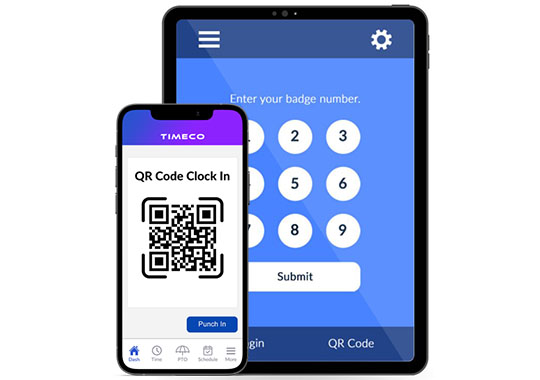 TimeCo Features TimeAttendance ClockInQRCode
