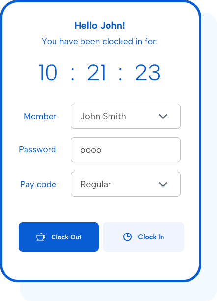 Aladtec reporting Clock in and out
