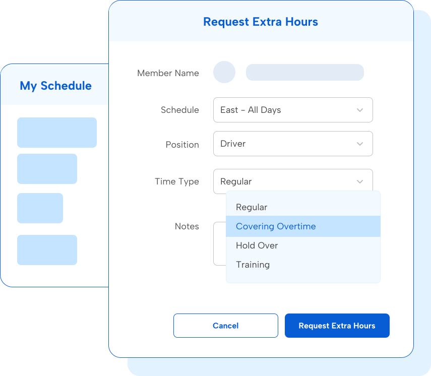 Aladtec reporting Extra hours
