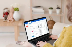 Visual representation of a laptop showing software to display why your organization needs employee scheduling software on a laptop