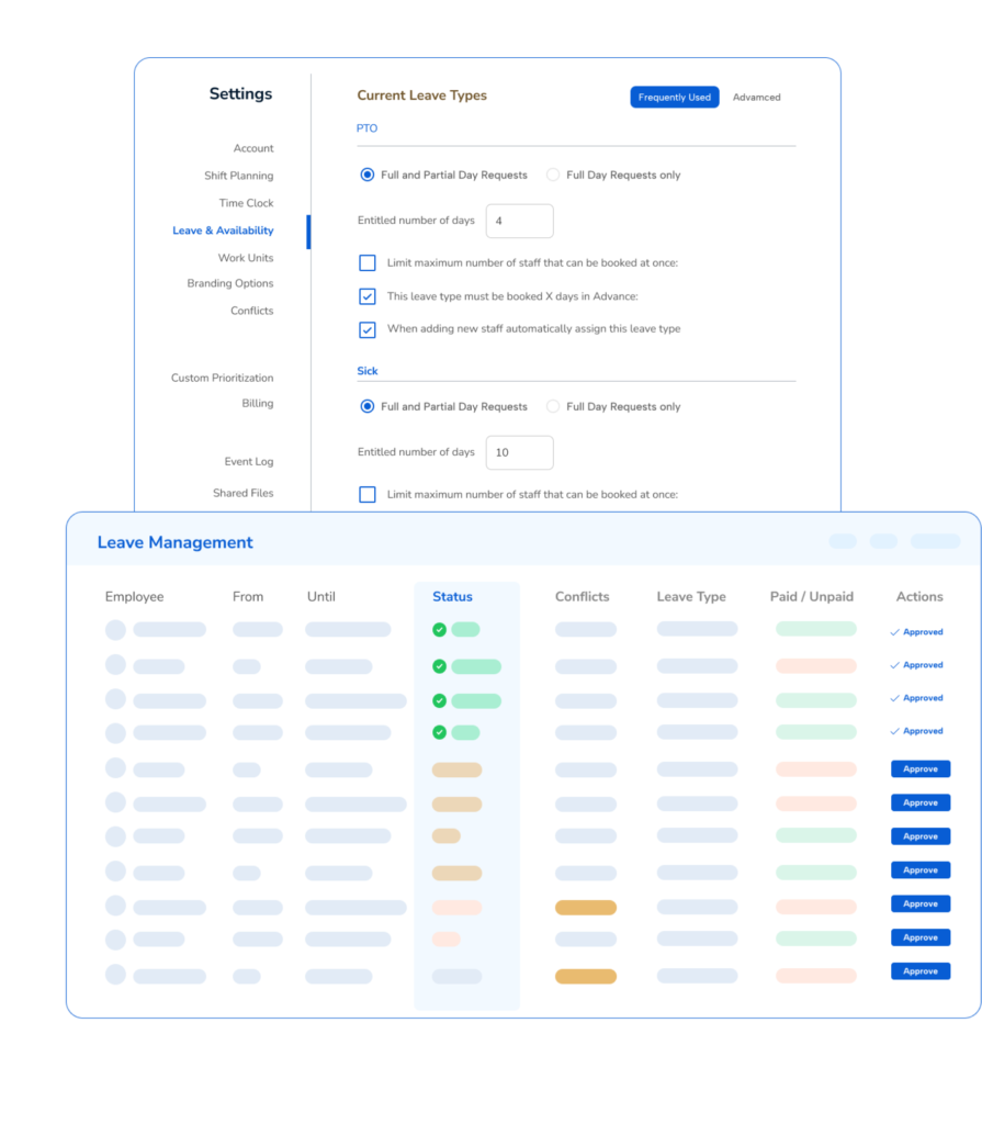 Availability leave management 3