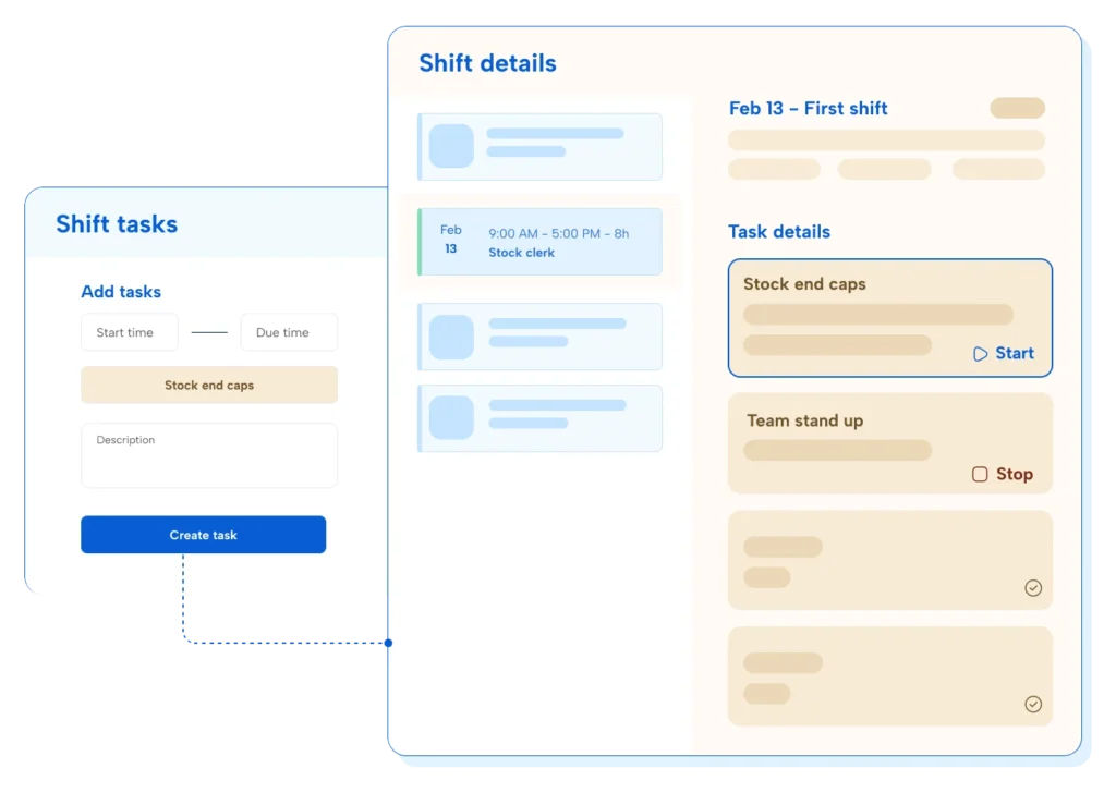 shift details retail